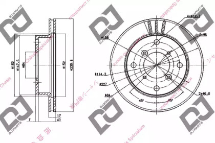 Тормозной диск DJ PARTS BD1552